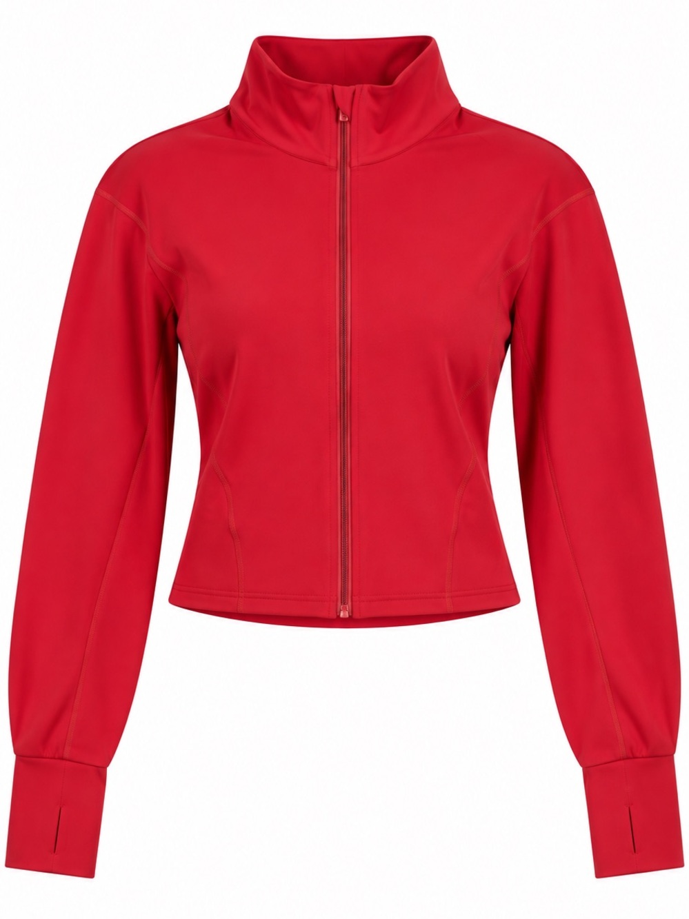 Free People | M | FP Movement Red Full-Zip up Crop Sweater/Vest